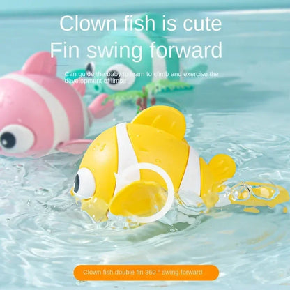 Toys Bath Cute Swimming Clown Fish for Toddlers Bathtub