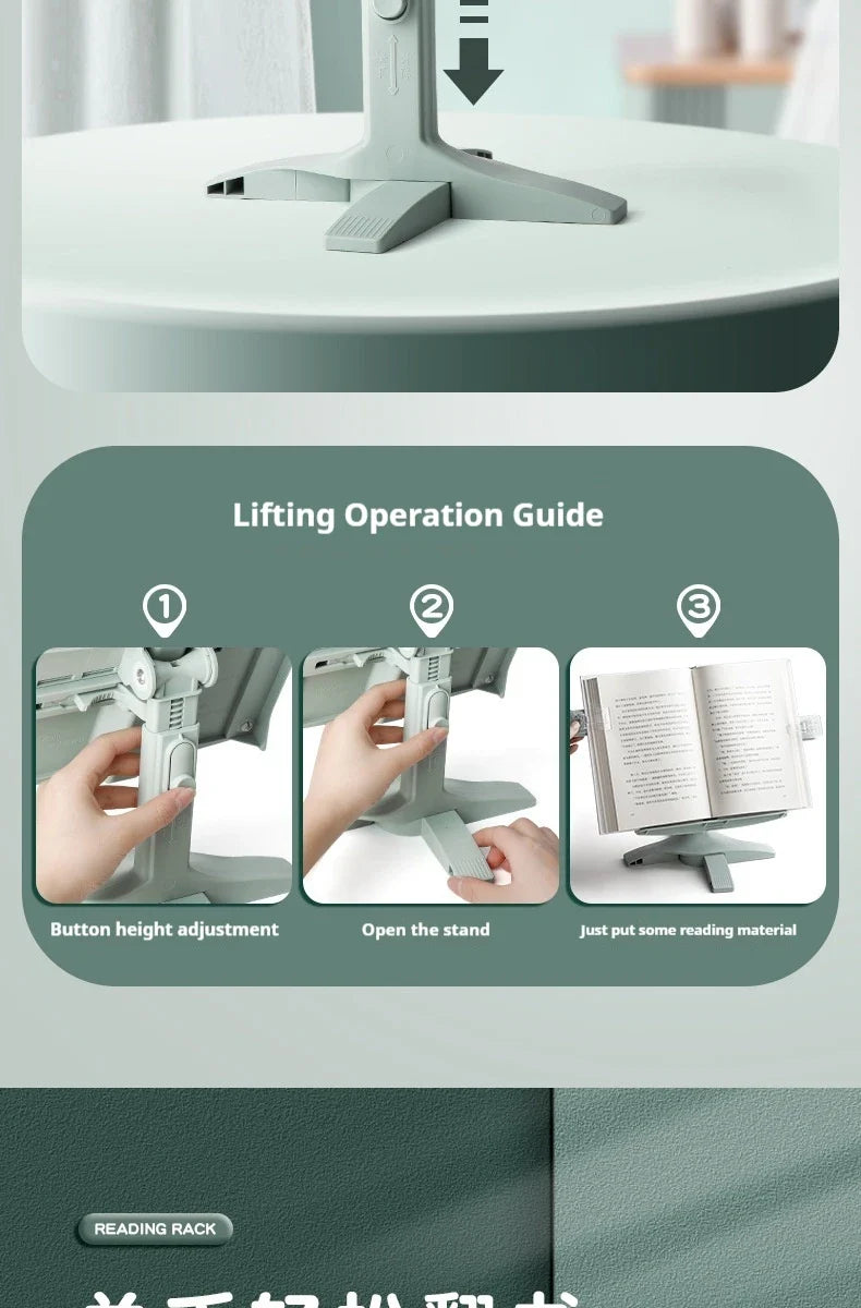 Reading Book Stand Flexible Rotating Tablet Holder