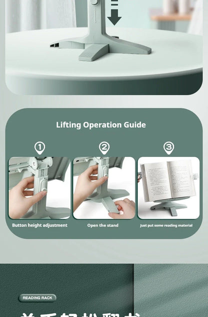 Reading Book Stand Flexible Rotating Tablet Holder
