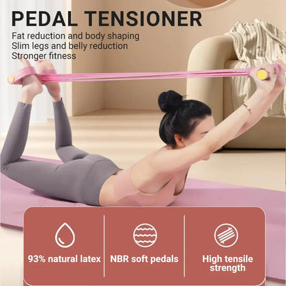 Band Resistance 6 Tube Pedal Puller Fitness Trainer