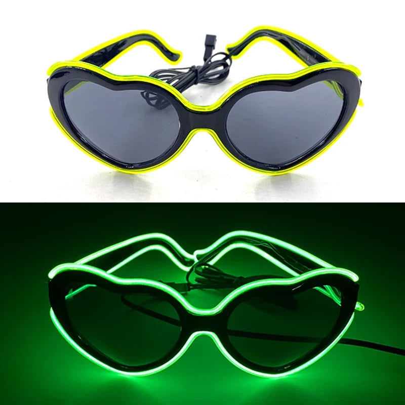 Light 1PC Up LED Glasses Neon Sunglasses for Parties Kids Adults