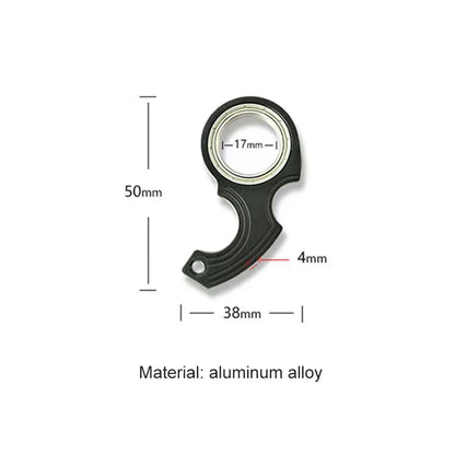 Keychain Metal Fidget Spinner Ring Stress Relief Toy