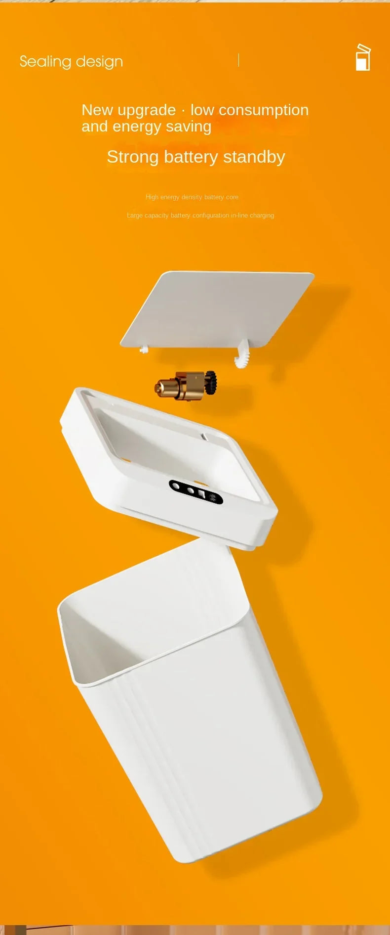 Sensor Trash Can Automatic Waste Bin Household 2025 Hands Free