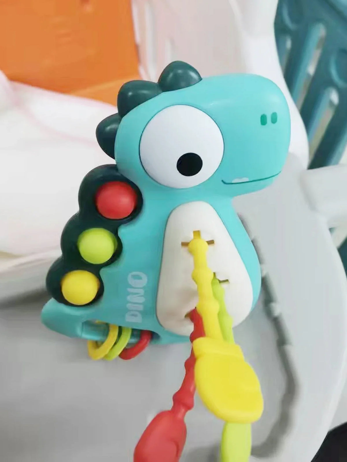 Dinosaur Montessori Pull Toy Newborn Sensory Toys Teether