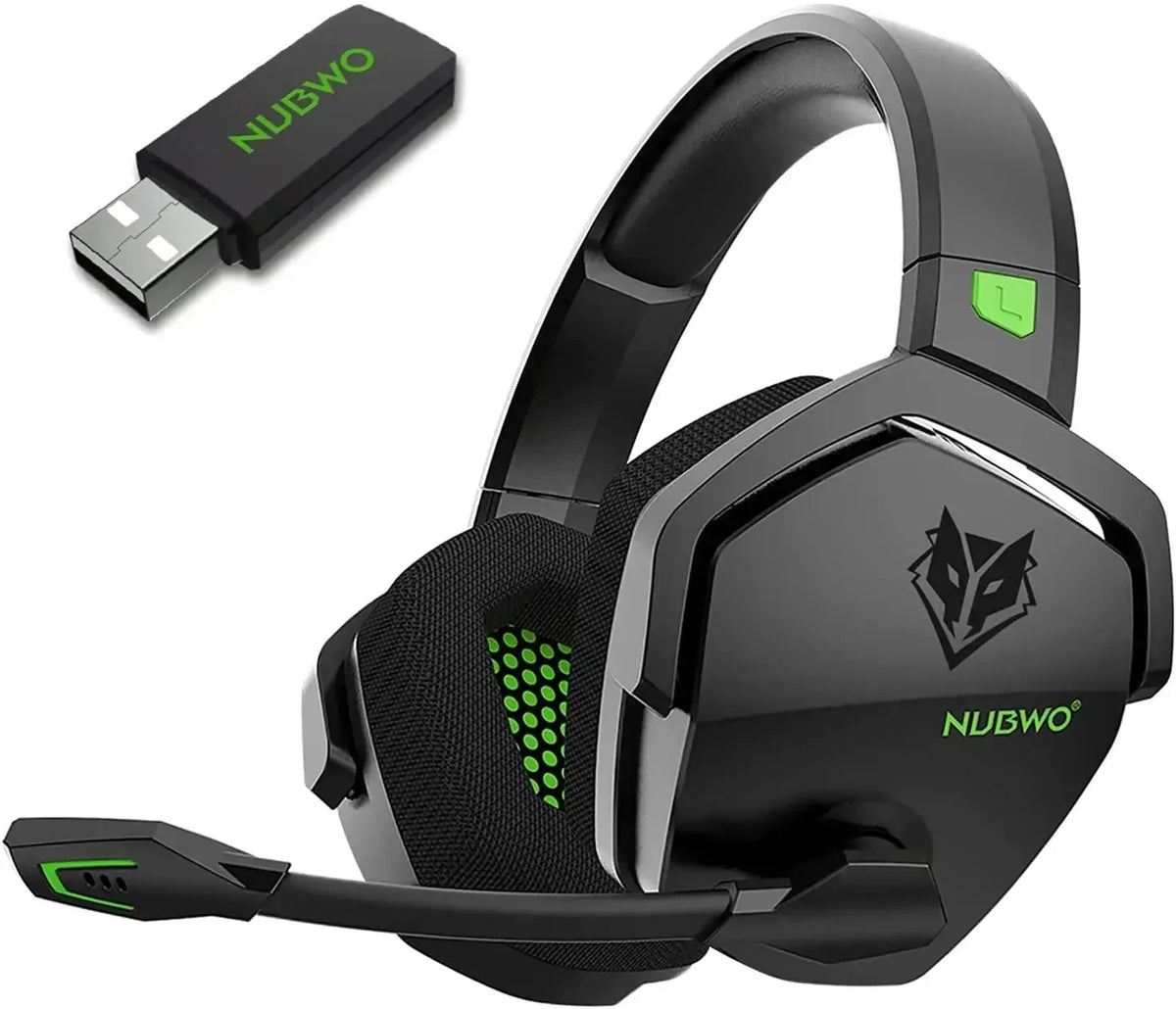 Cordless Gaming Headset With Mic Active Noise Cancellation