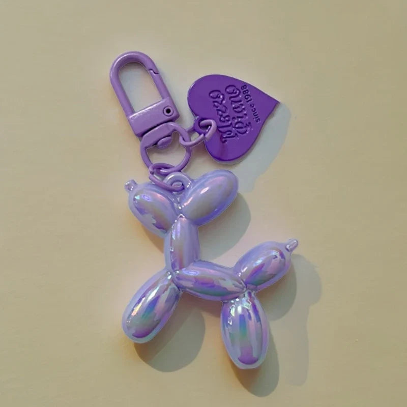 Dog Balloon Keychain Resin Cute Bag Pendant Fall 2025 Gift