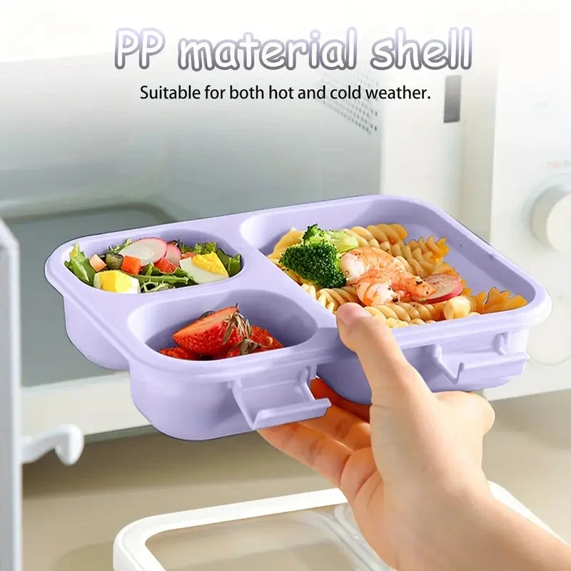 Bento2026 Edition Box Leakproof Lunch Box, Stackable Design With Carry Handles, Back To School