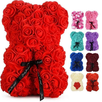 Rose Eternal Bear With LED Lights Gift Decor 2026 Mother Day Valentine Day Trend Gift Ready