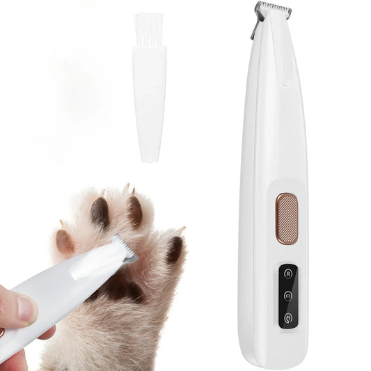 18mm Wide Blade LED Display Pet Grooming Clipper 2026 – Water-Resistant Dog Paw Trimmer with LED Light