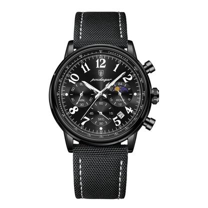 Military2025 Edition Chronograph Watch Nylon Strap Water-Resistant Fall