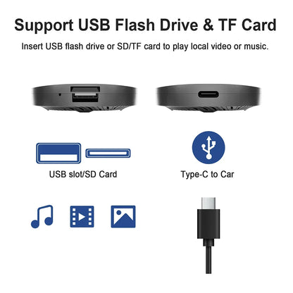 CarPlay AI Box Cordless CarPlay Android Auto Smart TV Box Fall 2025 Netflix YouTube In Car