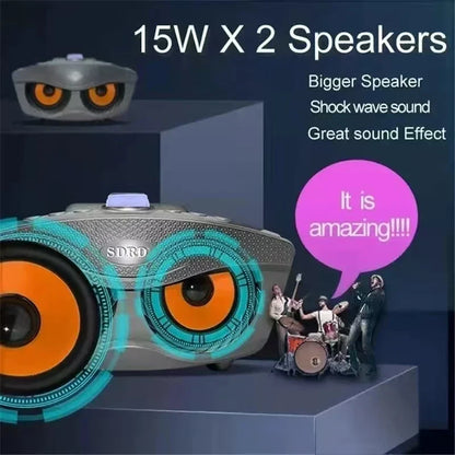 Bluetooth Karaoke Speaker 30W Travel-Friendly System Household Party Karaoke Machine Dual Microphones TikTok Viral Fall 2025 Gift