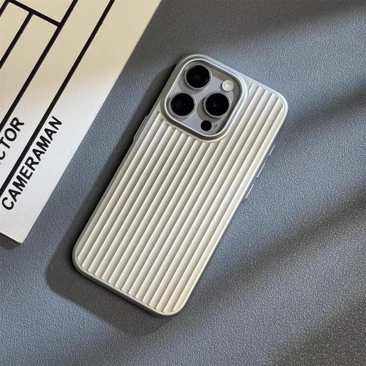 Advanced Electroplated Grille Phone Case for iPhone 16 15 14 Pro Max Plus Deluxe Cover