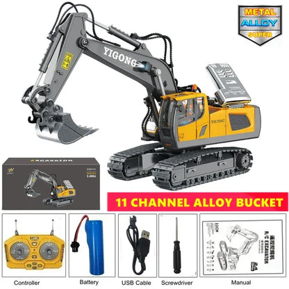 Remote2025 Edition Control Excavator Toy 4WD Construction Vehicle Battery Included Kids Gift Fall