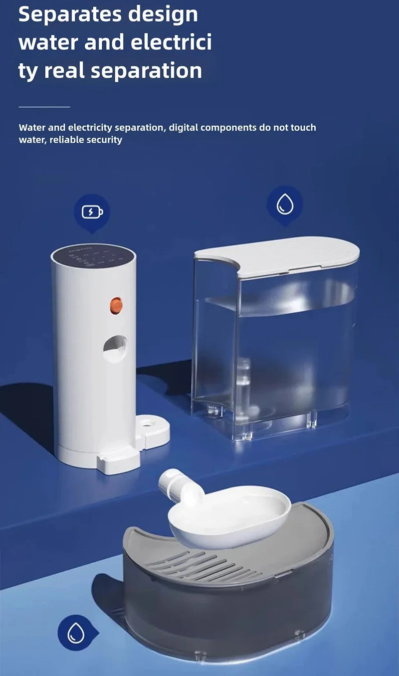 Water Cat Fountain Battery Powered - Automatic Pet Water Dispenser, Fall 2026 Hydration Gift