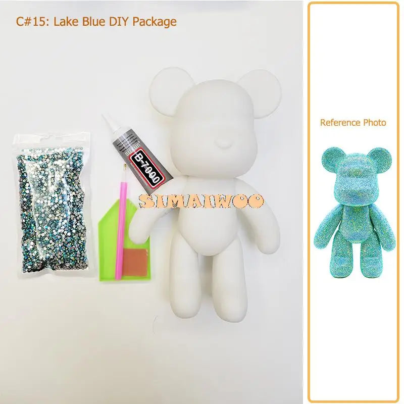 Diamond Painting Kit 5D Full Drill Crystal Bear Doll Christmas 2025 DIY Rhinestone Mosaic Sparkling Household Decor Gift