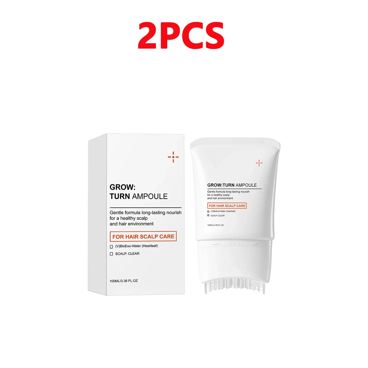 Hair Growth Treatment Minimizes Hair Loss Repair 2026 – Scalp Serum with Integrated Massager Brush 100ml