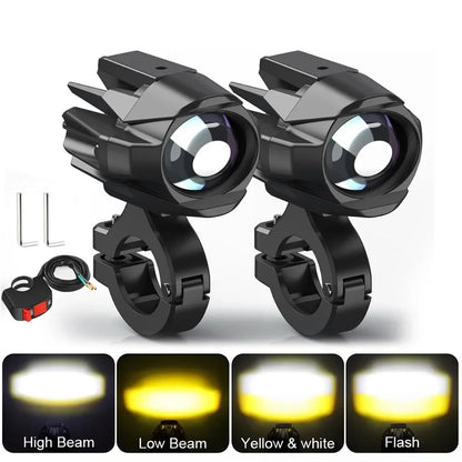 Auxiliary Fog Spot Light 3500K Strobe Off-Road Motorbike 2026 – HAOLIDE LED Motorcycle Headlight 6000K
