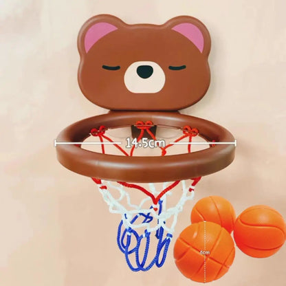Children's Toy Mini Bear Basketball Bath Game Kit for Pool