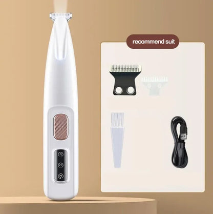 18mm Wide Blade LED Display Pet Grooming Clipper 2026 – Water-Resistant Dog Paw Trimmer with LED Light