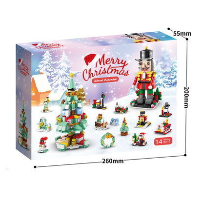 Building Christmas Blocks Advent Calendar DIY Kit Kids