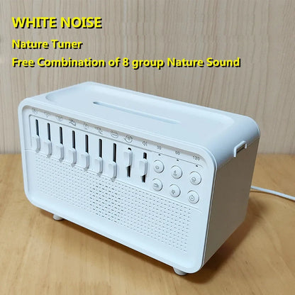 White Bluetooth Noise Speaker Humidifier Night Light
