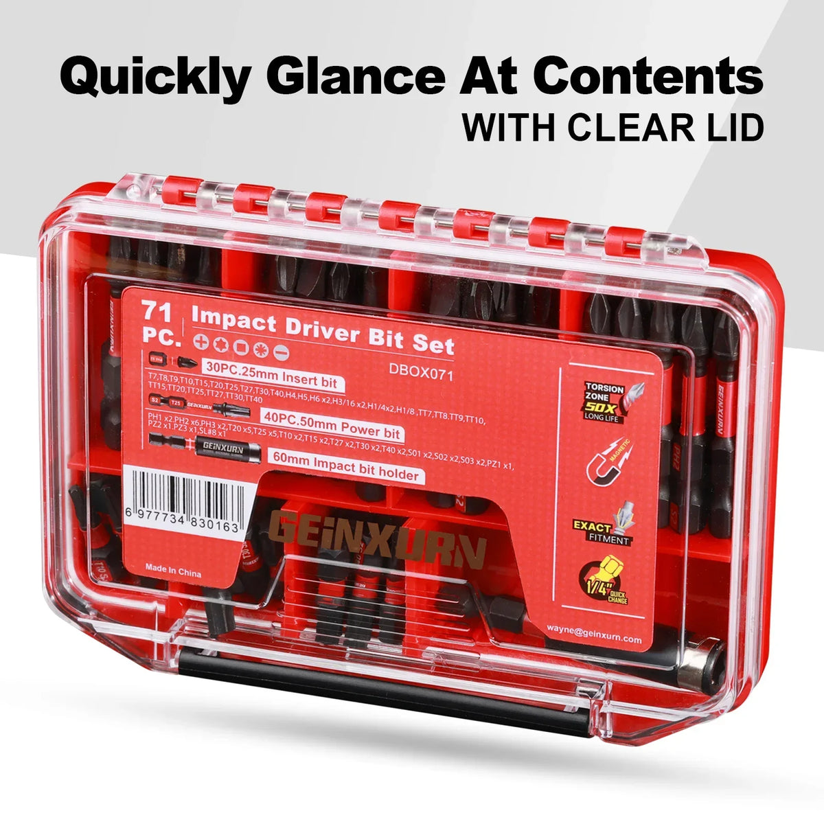 Impact Screwdriver Bits Kit Magnetic Case S2 Alloy Steel 50 to 79 Pcs with Bit Holder and Nut Driver Fall 2025 Gift