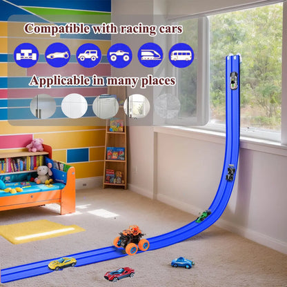 Kids Ramp Toy Back to School 2026 – Flexible DIY Double Race Track Kit Compatible 1/64 Cars