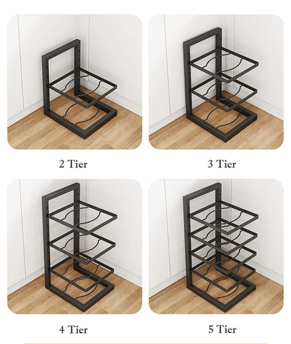 Flexible Pot Rack Stainless Steel Multi Layer Organizer