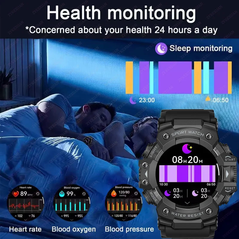 Smart Watch Rugged Outdoor Edition Fall 2025 Bluetooth Calls Water-Resistant IP68 Compass Flashlight SOS 1.39 Inch Display