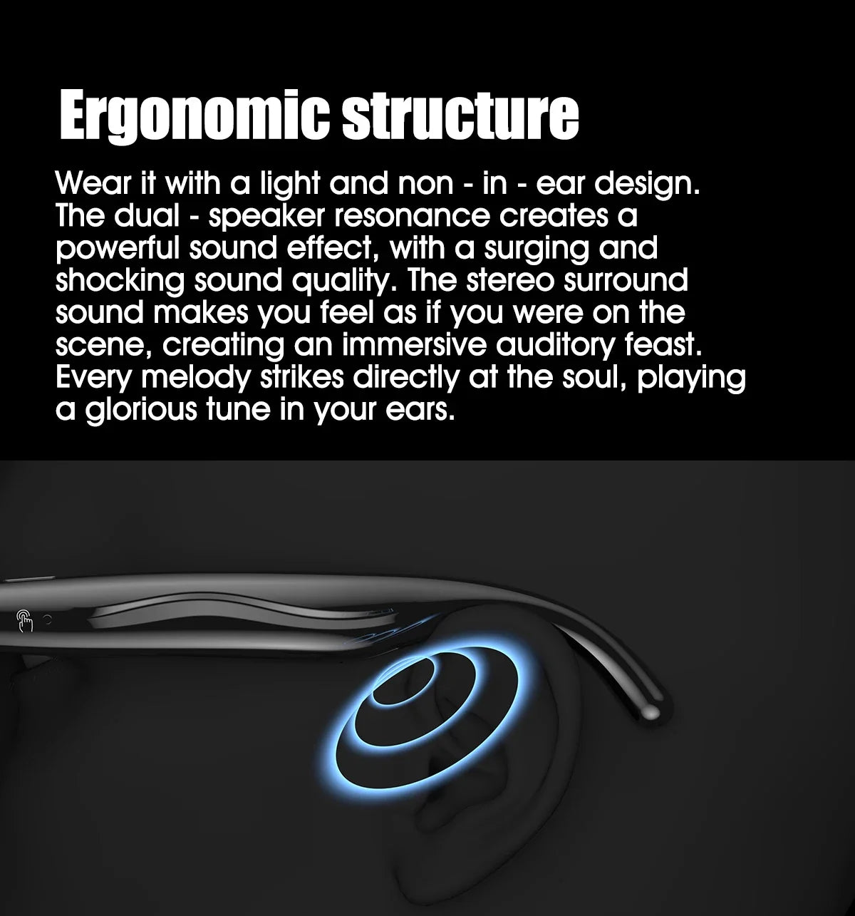 AI Smart Camera Glasses Bluetooth Call Voice Assistant