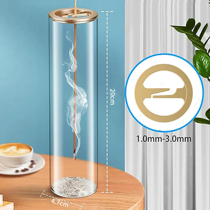 Glass Incense Burner With Removable Ash Catcher Household Decor