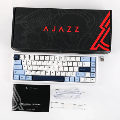Mechanical Keyboard 68Key Cordless Bluetooth RGB Hall Effect