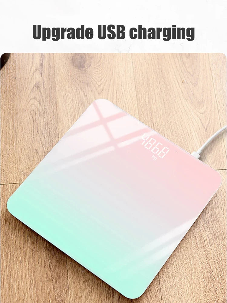 Gradient Smart Glass Body Scale With LCD Digital Display