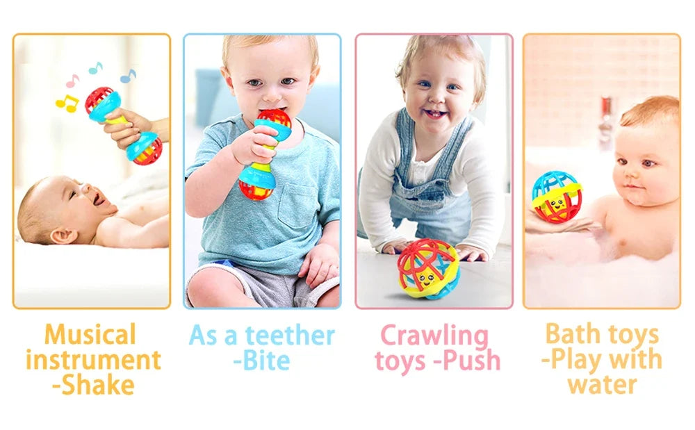 Rattle Baby Ball Newborn Sensory Toys Soothing Gift