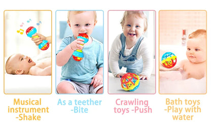 Rattle Baby Ball Newborn Sensory Toys Soothing Gift