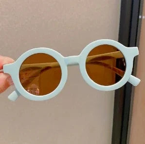 Kids Sunglasses Round Frame Anti-UV400 for 1-7 Year Olds, Children's Sun Protection, Trendy Design