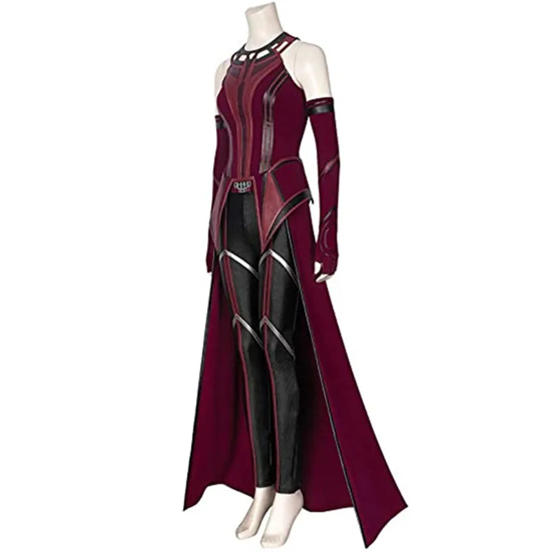 Scarlet Witch Cosplay Full Kit Costume Cloak Pants