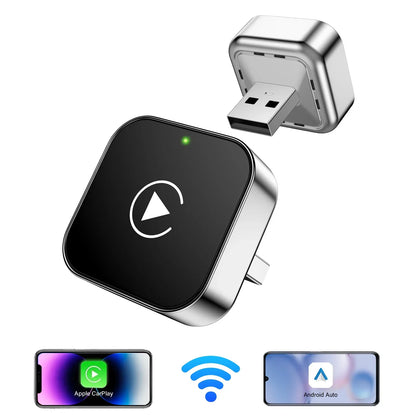 Cordless CarPlay Adapter 2-In-1 For Android Auto, AI Smart Box, Fall 2025 Car Tech Gift