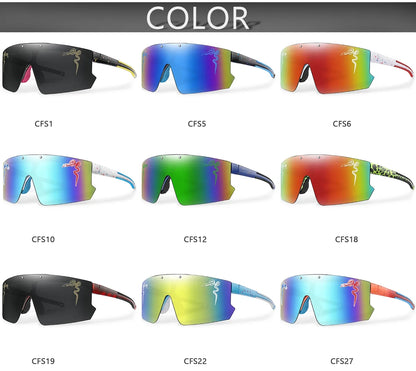 UV400 polycarbonate lenses, cycling, running, fishing – Light unisex sports sunglasses