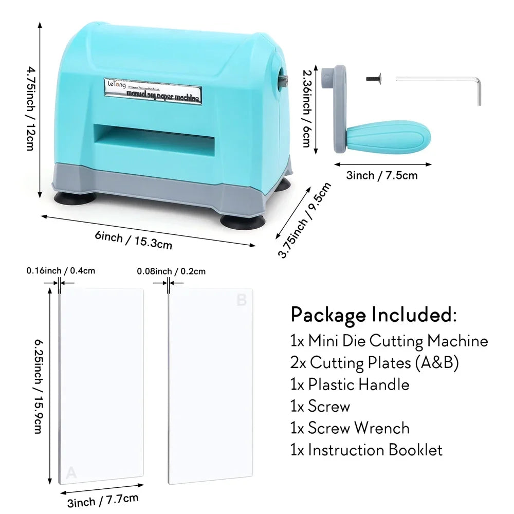 Mini Die Cutting Machine Travel-Friendly Paper Embossing Device