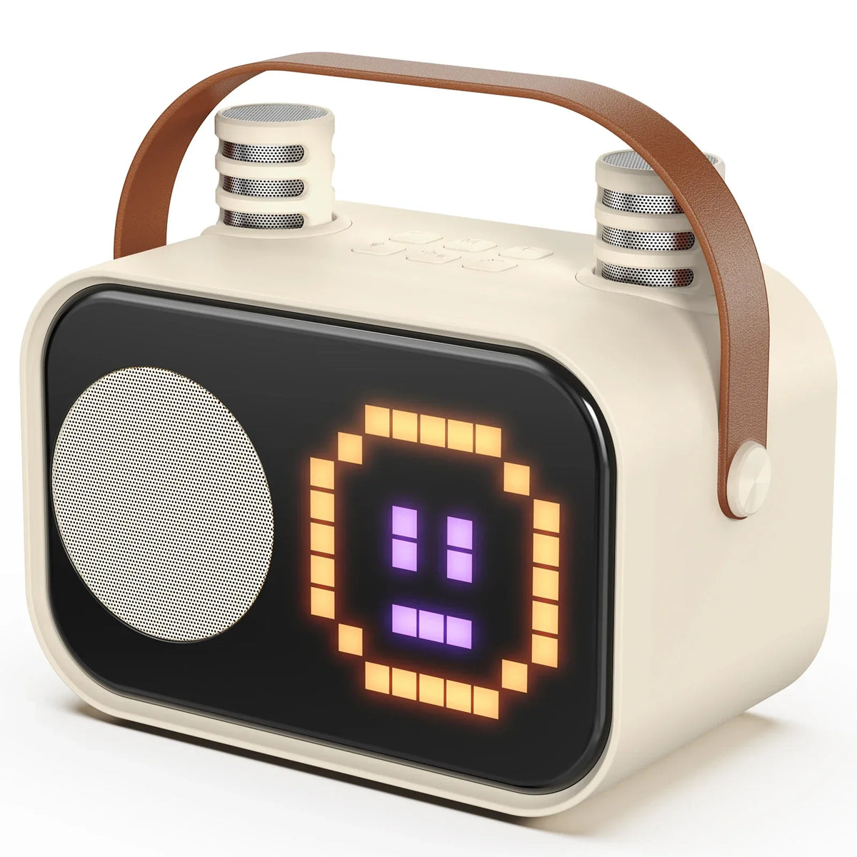 Kids2025 Edition Karaoke Machine Travel-Friendly Bluetooth Speaker With 2 Cordless Microphones Party Gift