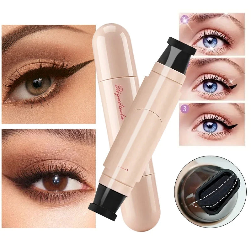 Waterproof2026 Edition Eyeliner Stamp Pen Rotating Cat Eye Device Sweat Proof Long Lasting for Beginners TikTok Viral Fall
