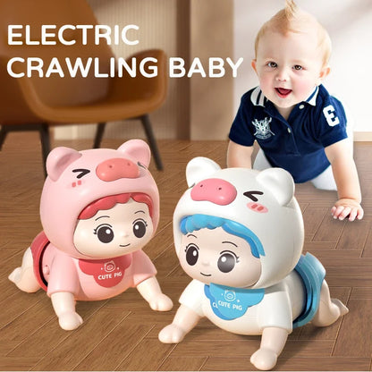 Crawling Baby Guide Toy Newborn Sensory Toys Music Aid