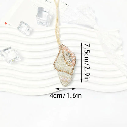 Tree Coconut Sequin Patch Keyring Bag Pendant Handmade