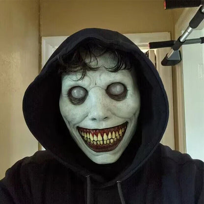 Mask Halloween Latex Smiley Demon Full Face Horror Party