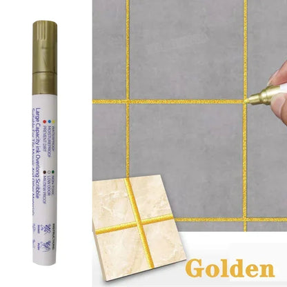 Water-Resistant Grout Pen Tile Marker Permanent Seam Repair Bathroom Kitchen Floor Wall