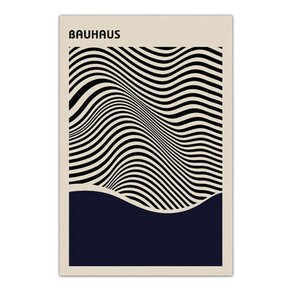 Contemporary Bauhaus Patterned Wall Art Prints Three Piece Kit