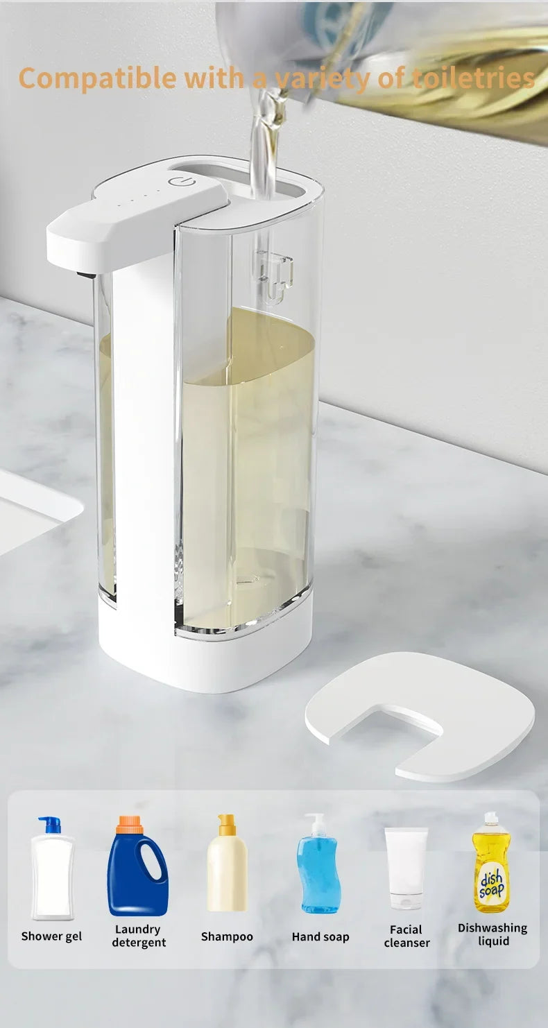Sensor Automatic Soap Dispenser Touchless Kitchen Bathroom