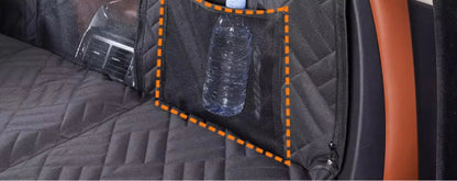 Water-Resistant Pet Car Seat Cover - Anti-Slip Scratch-Proof Hammock Back Seat Protector for Dogs